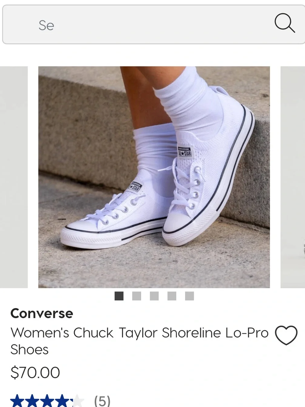 Converse Women's Chuck Taylor Low-Top Sneakers in White